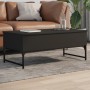 Mesa de centro de madera ingeniería y metal negro 100x50x40 cm de , Mesas de centro - Ref: Foro24-845376, Precio: 77,91 €, De...