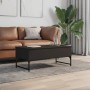 Mesa de centro de madera ingeniería y metal negro 100x50x40 cm de , Mesas de centro - Ref: Foro24-845376, Precio: 77,91 €, De...