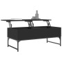 Mesa de centro de madera ingeniería y metal negro 100x50x40 cm de , Mesas de centro - Ref: Foro24-845376, Precio: 77,91 €, De...