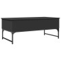 Mesa de centro de madera ingeniería y metal negro 100x50x40 cm de , Mesas de centro - Ref: Foro24-845376, Precio: 77,91 €, De...