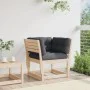 Sofá de jardín con reposabrazos cojines madera maciza de pino de , Sofás de exterior - Ref: Foro24-844694, Precio: 91,79 €, D...