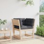 Sofá de jardín con reposabrazos cojines madera maciza de pino de , Sofás de exterior - Ref: Foro24-844694, Precio: 92,63 €, D...