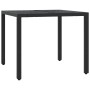 Set comedor de jardín 3 pzas con cojines ratán sintético negro de , Conjuntos de jardín - Ref: Foro24-3211842, Precio: 292,67...