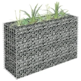 Arriate de gaviones de acero galvanizado 90x30x60 cm de vidaXL, Maceteros y jardineras - Ref: Foro24-145630, Precio: 47,94 €,...