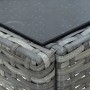 Mesa de jardín ratán sintético gris 40x40x45 cm de vidaXL, Mesas de jardín - Ref: Foro24-45902, Precio: 56,02 €, Descuento: %