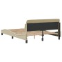 Estructura de cama con cabecero de tela color crema 140x190 cm de , Camas y somieres - Ref: Foro24-373170, Precio: 179,47 €, ...