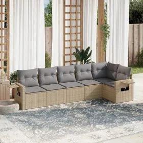Juego de sofás jardín con cojines 6 pzas ratán sintético beige de , Conjuntos de jardín - Ref: Foro24-3220188, Precio: 389,34...