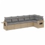 Juego de sofás jardín con cojines 6 pzas ratán sintético beige de , Conjuntos de jardín - Ref: Foro24-3220188, Precio: 395,67...