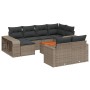 Set de sofás de jardín 11 pzas y cojines ratán sintético gris de , Sofás modulares de exterior - Ref: Foro24-3261310, Precio:...