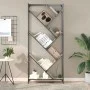 Estantería madera ingeniería y metal roble Sonoma 79x30x180 cm de , Librerías y estanterías - Ref: Foro24-845432, Precio: 93,...