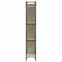 Estantería madera ingeniería y metal roble Sonoma 79x30x180 cm de , Librerías y estanterías - Ref: Foro24-845432, Precio: 93,...