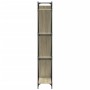 Estantería madera ingeniería y metal roble Sonoma 79x30x180 cm de , Librerías y estanterías - Ref: Foro24-845432, Precio: 95,...