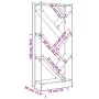 Estantería madera ingeniería y metal roble Sonoma 79x30x180 cm de , Librerías y estanterías - Ref: Foro24-845432, Precio: 93,...
