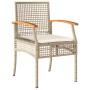 Set comedor de jardín 7 pzas con cojines ratán sintético beige de , Conjuntos de jardín - Ref: Foro24-3213582, Precio: 508,58...