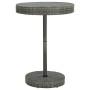 Mesa de jardín de ratán sintético gris 75,5x106 cm de vidaXL, Mesas de jardín - Ref: Foro24-45860, Precio: 74,97 €, Descuento: %