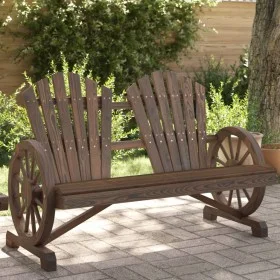 Sillón de jardín Adirondack doble madera maciza de abeto de , Sillas de jardín - Ref: Foro24-365096, Precio: 180,07 €, Descue...