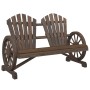 Sillón de jardín Adirondack doble madera maciza de abeto de , Sillas de jardín - Ref: Foro24-365096, Precio: 176,32 €, Descue...