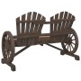 Sillón de jardín Adirondack doble madera maciza de abeto de , Sillas de jardín - Ref: Foro24-365096, Precio: 176,32 €, Descue...