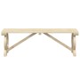 Banco de jardín madera maciza abeto 115 cm de , Sillas de jardín - Ref: Foro24-365111, Precio: 101,72 €, Descuento: %