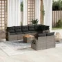 9-piece garden furniture set and gray synthetic rattan cushions by , Modular outdoor sofas - Ref: Foro24-3224653, Price: 568,...