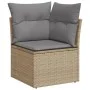 7-piece garden sofa set and beige synthetic rattan cushions by , Modular outdoor sofas - Ref: Foro24-3224666, Price: 417,10 €...