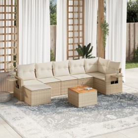 Juego de sofás de jardín con cojines beige 8 pzas ratán PE de , Sofás modulares de exterior - Ref: Foro24-3224672, Precio: 49...