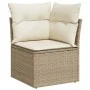 Garden sofa set with cushions 13 pieces beige synthetic rattan by , Modular outdoor sofas - Ref: Foro24-3224812, Price: 888,7...