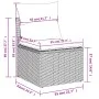 Garden sofa set with cushions 13 pieces beige synthetic rattan by , Modular outdoor sofas - Ref: Foro24-3224812, Price: 888,7...