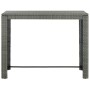 Mesa alta de jardín ratán sintético gris 140,5x60,5x110,5 cm de vidaXL, Mesas de jardín - Ref: Foro24-45878, Precio: 120,81 €...