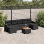 Set de sofás de jardín 8 piezas y cojines ratán sintético negro de , Conjuntos de jardín - Ref: Foro24-3226237, Precio: 427,5...