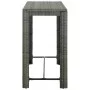 Mesa alta de jardín ratán sintético gris 140,5x60,5x110,5 cm de vidaXL, Mesas de jardín - Ref: Foro24-45878, Precio: 115,91 €...