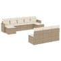 Juego de sofás jardín con cojines beige 10 pzas ratán sintético de , Conjuntos de jardín - Ref: Foro24-3226387, Precio: 555,2...