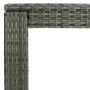 Mesa alta de jardín ratán sintético gris 140,5x60,5x110,5 cm de vidaXL, Mesas de jardín - Ref: Foro24-45878, Precio: 115,91 €...