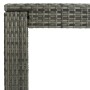 Mesa alta de jardín ratán sintético gris 140,5x60,5x110,5 cm de vidaXL, Mesas de jardín - Ref: Foro24-45878, Precio: 120,81 €...
