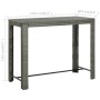 Mesa alta de jardín ratán sintético gris 140,5x60,5x110,5 cm de vidaXL, Mesas de jardín - Ref: Foro24-45878, Precio: 120,81 €...
