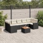 Set de sofás de jardín 8 piezas y cojines ratán sintético negro de , Conjuntos de jardín - Ref: Foro24-3256364, Precio: 488,9...