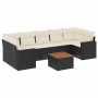 Set de sofás de jardín 8 piezas y cojines ratán sintético negro de , Conjuntos de jardín - Ref: Foro24-3256364, Precio: 488,9...