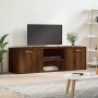 Mueble de TV madera de ingeniería marrón roble 120x34x37 cm de , Muebles TV - Ref: Foro24-833558, Precio: 65,41 €, Descuento: %