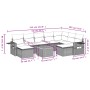 Set de sofás de jardín 10 pzas cojines ratán sintético negro de , Conjuntos de jardín - Ref: Foro24-3257175, Precio: 637,31 €...