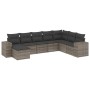 Set de sofás de jardín 8 pzas y cojines ratán sintético gris de , Conjuntos de jardín - Ref: Foro24-3255297, Precio: 524,90 €...
