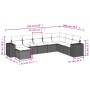 Set de sofás de jardín 8 pzas y cojines ratán sintético gris de , Conjuntos de jardín - Ref: Foro24-3255297, Precio: 524,90 €...