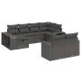 Set de sofás de jardín 10 pzas cojines ratán sintético negro de , Conjuntos de jardín - Ref: Foro24-3266235, Precio: 569,28 €...