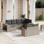 Set de sofás de jardín 10 pzas con cojines ratán sintético gris de , Conjuntos de jardín - Ref: Foro24-3266240, Precio: 538,2...