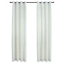 Cortinas opacas con anillas 2 uds terciopelo crema 140x225 cm de vidaXL, Cortinas y visillos - Ref: Foro24-134513, Precio: 46...