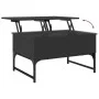 Couchtisch aus Holzwerkstoff und schwarzem Metall, 70 x 50 x 40 cm von , Couchtisch - Ref: Foro24-845371, Preis: 63,40 €, Rab...