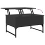 Mesa de centro madera de ingeniería y metal negro 70x50x40 cm de , Mesas de centro - Ref: Foro24-845371, Precio: 64,18 €, Des...