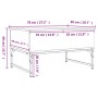 Mesa de centro madera de ingeniería y metal negro 70x50x40 cm de , Mesas de centro - Ref: Foro24-845371, Precio: 64,18 €, Des...