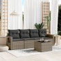 Juego de sofás jardín con cojines 5 pzas ratán sintético gris de , Conjuntos de jardín - Ref: Foro24-3219889, Precio: 299,29 ...