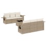 Set sofás de jardín 7 piezas y cojines ratán sintético beige de , Conjuntos de jardín - Ref: Foro24-3219907, Precio: 479,92 €...