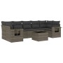 Set de sofás de jardín 8 pzas y cojines ratán sintético gris de , Conjuntos de jardín - Ref: Foro24-3219939, Precio: 500,21 €...